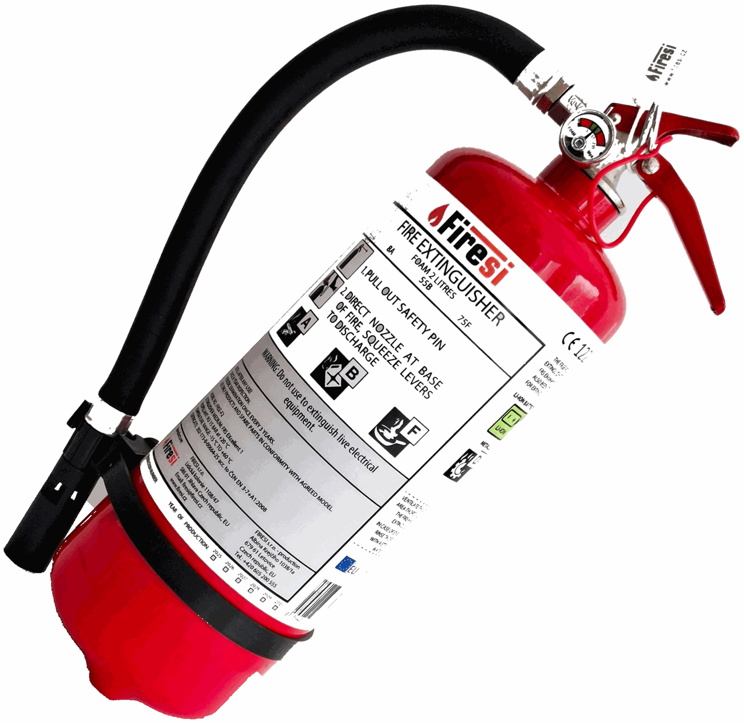 FRS Extinguisher - universal foam fire extinguisher (2 L / 6 L) for solids, liquids, fats, metals and lithium-ion fires